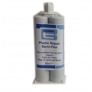 PU Plastic Repair Semi Rigid 50ml- Black